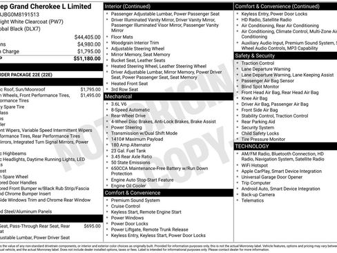 Used 2021 Jeep Grand Cherokee L Limited RWD image 36
