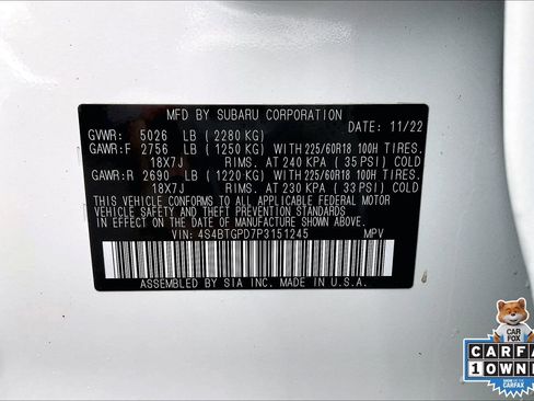 Certified 2023 Subaru Outback Touring XT image 30