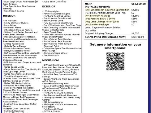 Used 2018 Porsche Cayenne Platinum Edition w/ Premium Package image 89