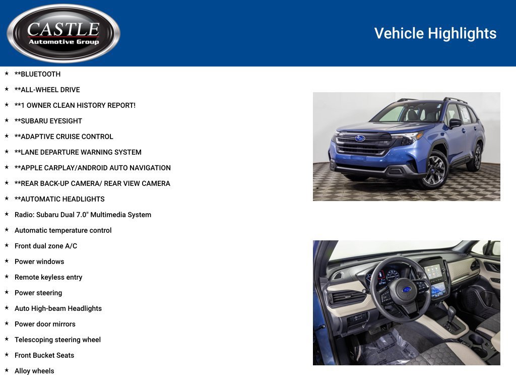 Used 2025 Subaru Forester AWD/4WD image 3