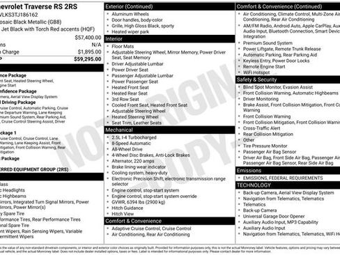 New 2026 Chevrolet Traverse RS image 4