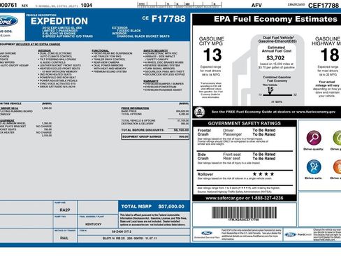 Used 2012 Ford Expedition EL Limited AWD/4WD image 3