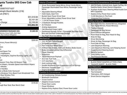 Used 2026 Toyota Tundra SR5 w/ SR5 Convenience Package AWD/4WD image 32