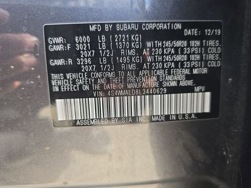Used 2020 Subaru Ascent Limited w/ Technology Package AWD/4WD image 32
