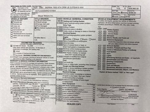 Used 2024 GMC Sierra 1500 AT4 w/ Technology Package image 34