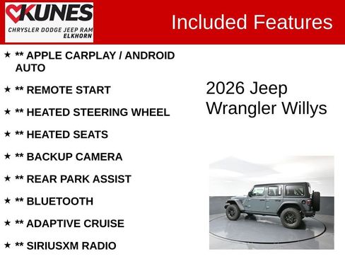 New 2026 Jeep Wrangler Willys image 2