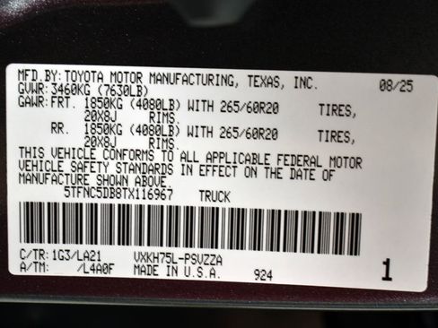 Used 2026 Toyota Tundra Platinum image 16