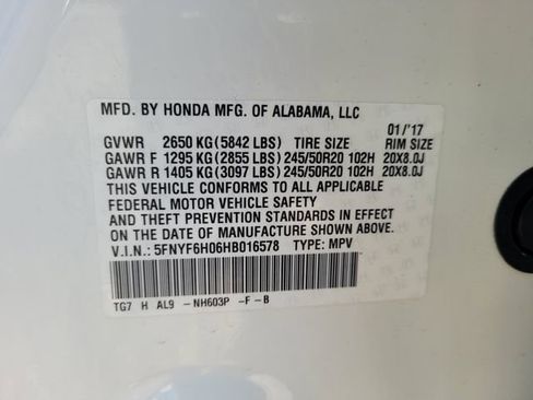 Used 2017 Honda Pilot Elite image 19