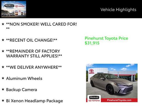 Certified 2026 Toyota Camry SE w/ Multimedia Upgrade Package FWD image 20