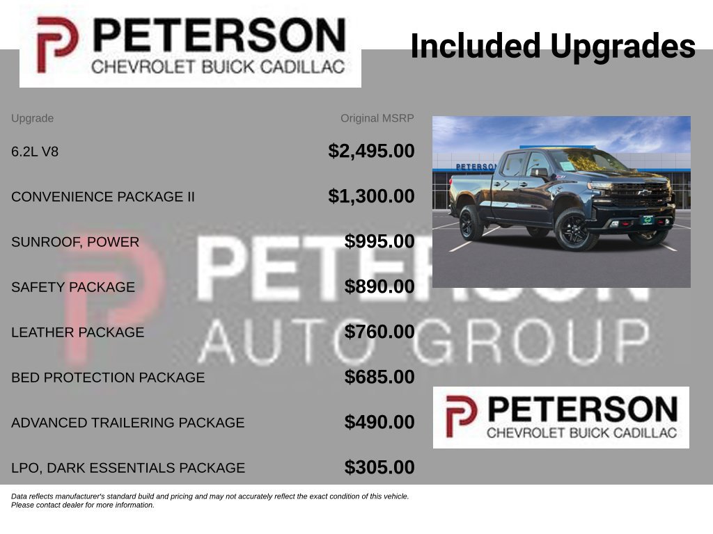 Certified 2021 Chevrolet Silverado 1500 LT Trail Boss w/ Convenience Package II AWD/4WD image 11
