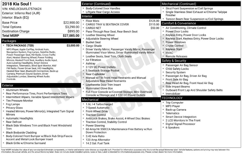 Used 2018 Kia Soul ! w/ Tech Package FWD image 17