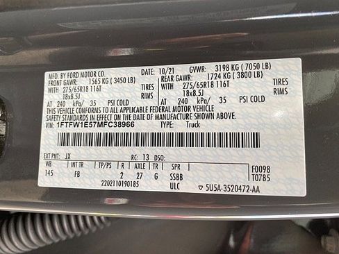 Certified 2021 Ford F150 XLT w/ Equipment Group 301A Mid image 64