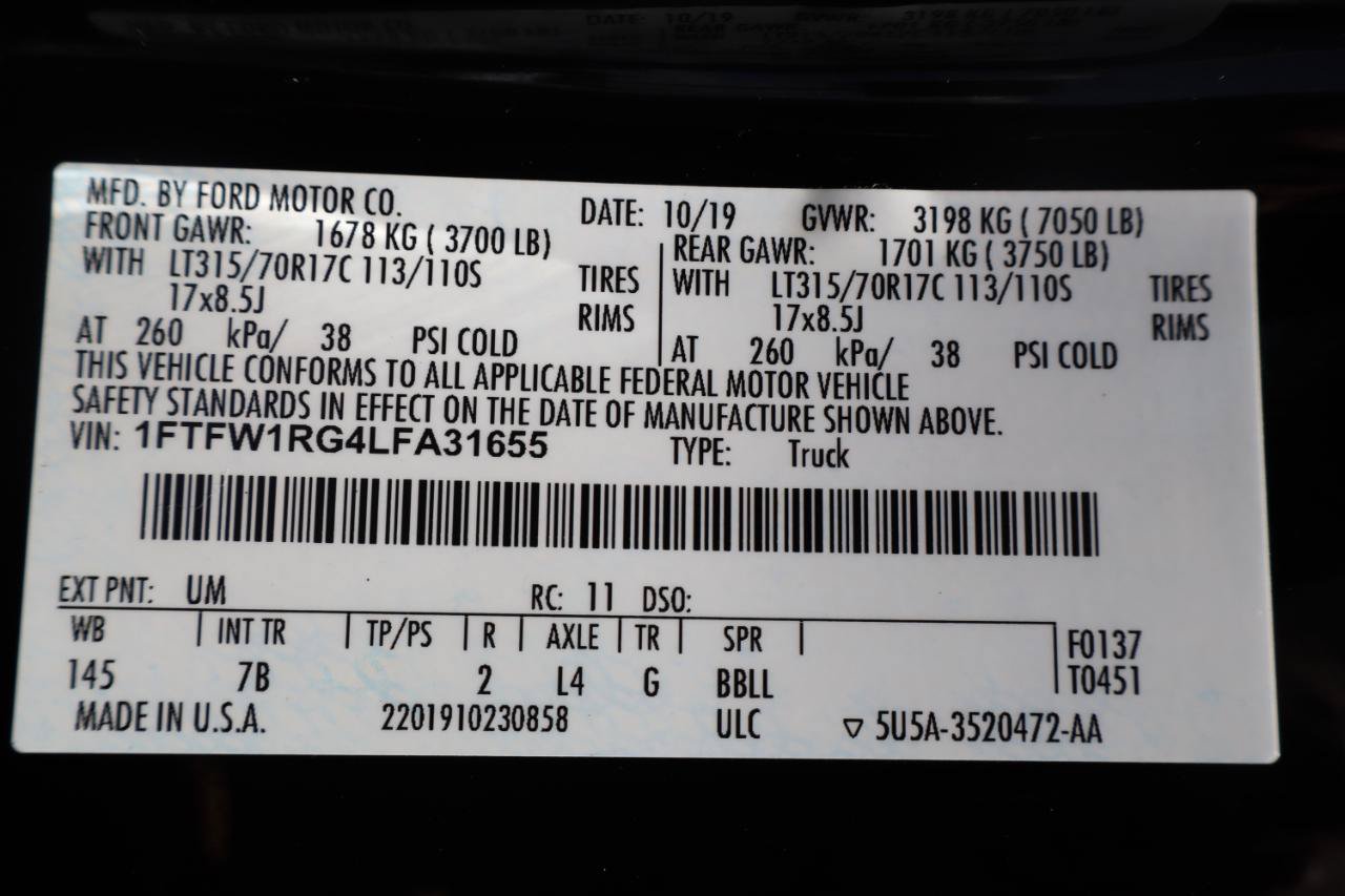 Used 2020 Ford F150 Raptor AWD/4WD image 36