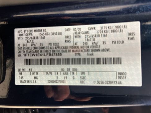 Used 2020 Ford F150 XLT w/ Equipment Group 302A Luxury image 28