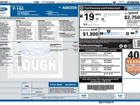 Used 2018 Ford F150 Limited w/ Trailer Tow Package AWD/4WD image 42