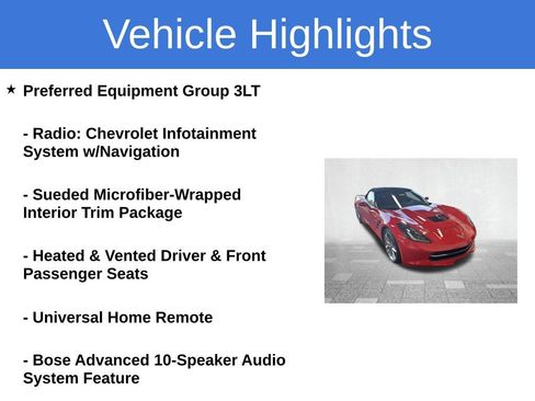 Used 2019 Chevrolet Corvette Stingray Convertible w/ 3LT Preferred Equipment Group RWD image 5