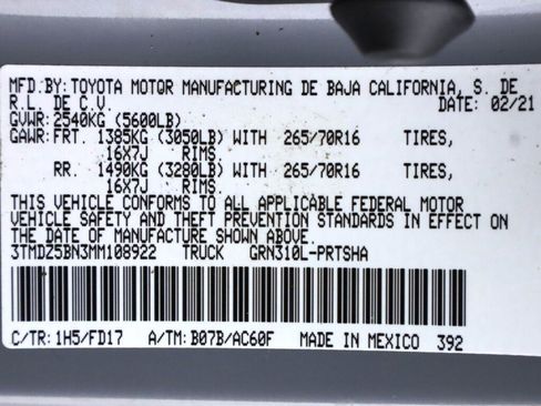 Used 2021 Toyota Tacoma TRD Off-Road image 40