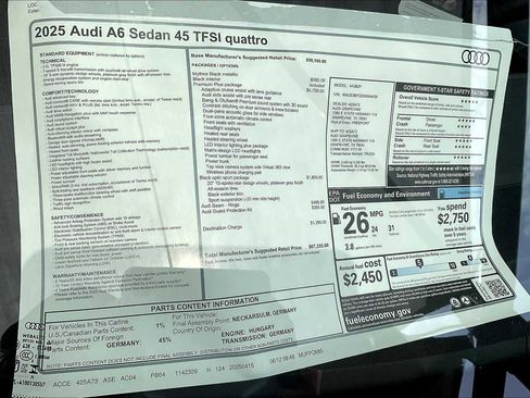 New 2025 Audi A6 Premium Plus image 18