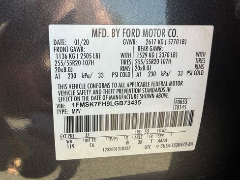 Used 2020 Ford Explorer Limited RWD image 52