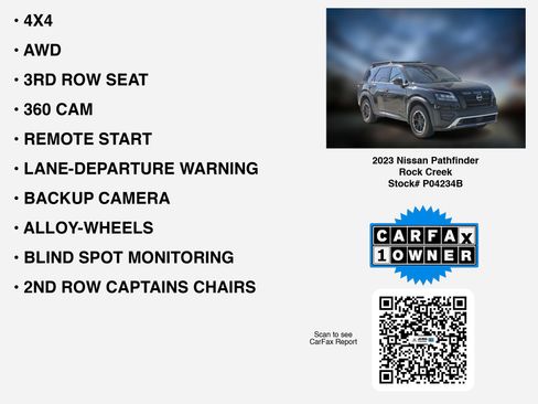 Used 2023 Nissan Pathfinder Rock Creek AWD/4WD image 7