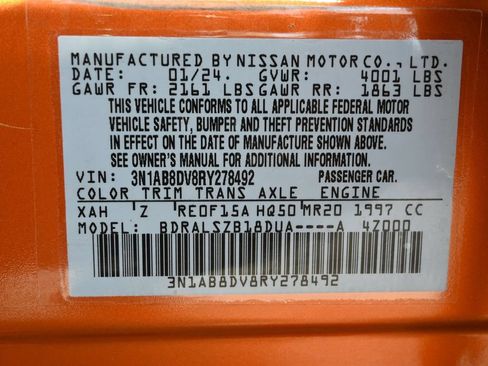 Used 2024 Nissan Sentra SR w/ SR Premium Package FWD image 40