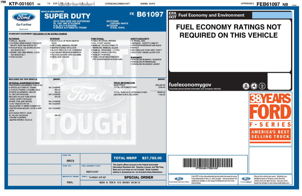 Used 2015 Ford F350 XL RWD image 2