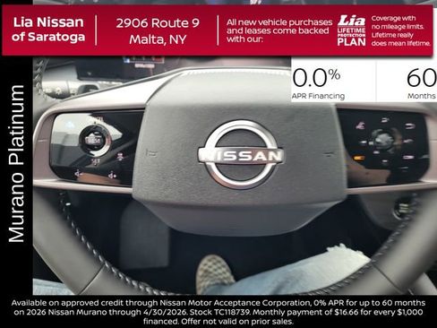 New 2026 Nissan Murano Platinum AWD/4WD image 17
