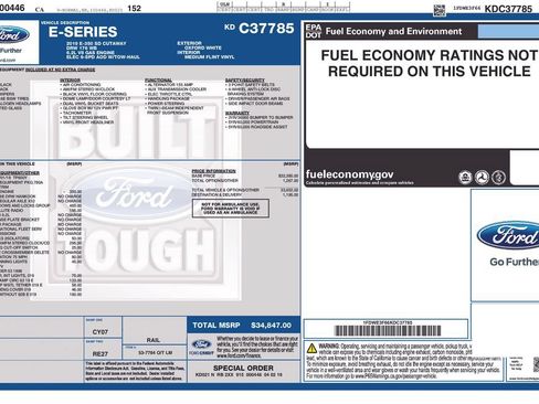 Used 2019 Ford E-350 and Econoline 350 Super Duty w/ Power Windows & Locks Group RWD image 9