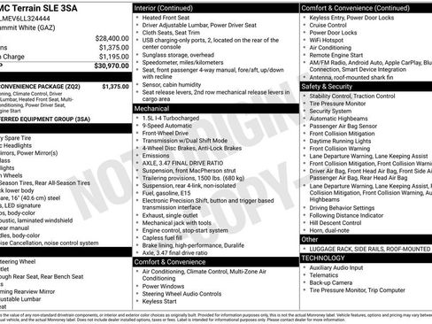 Used 2020 GMC Terrain SLE w/ Driver Convenience Package image 3