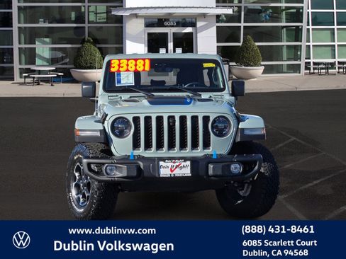 Used 2023 Jeep Wrangler Unlimited Rubicon 4xe w/ Steel Bumper Group image 2