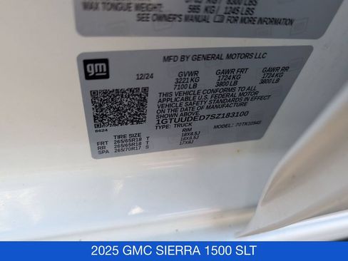 Used 2025 GMC Sierra 1500 SLT AWD/4WD image 34