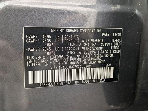 Used 2019 Subaru Outback 2.5i Limited image 34