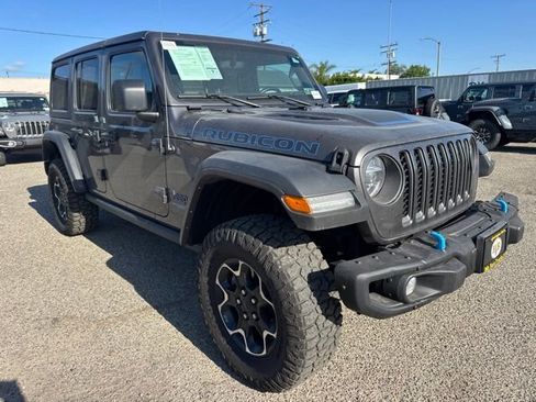 Used 2021 Jeep Wrangler Unlimited Rubicon 4xe w/ Steel Bumper Group AWD/4WD image 3