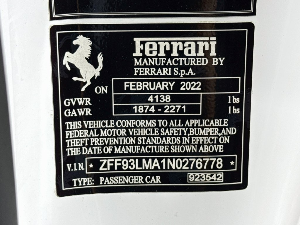Certified 2022 Ferrari F8 Tributo RWD image 28