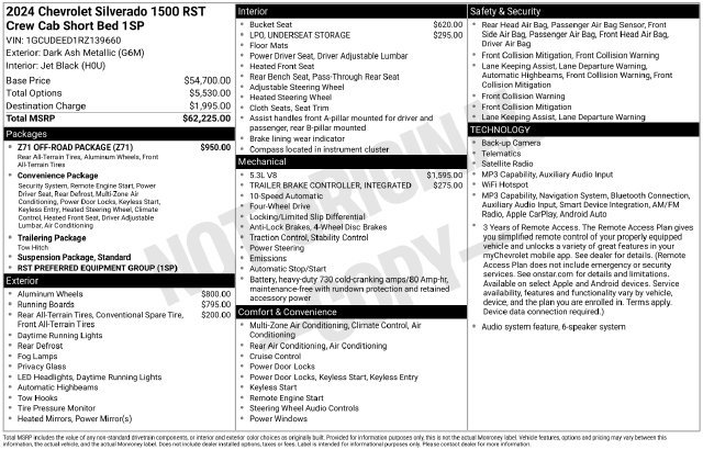 Used 2024 Chevrolet Silverado 1500 RST w/ Z71 Off-Road Package AWD/4WD image 4