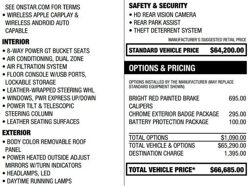 Certified 2023 Chevrolet Corvette Stingray Coupe w/ Chrome Exterior Badge Package image 2