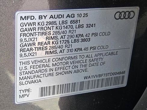 Certified 2026 Audi Q7 3.0T Prestige w/ Prestige Package AWD/4WD image 30