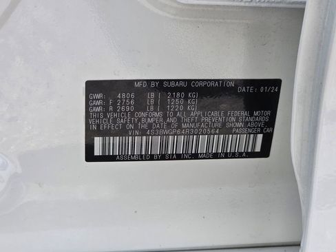 Certified 2024 Subaru Legacy Touring XT AWD/4WD image 30