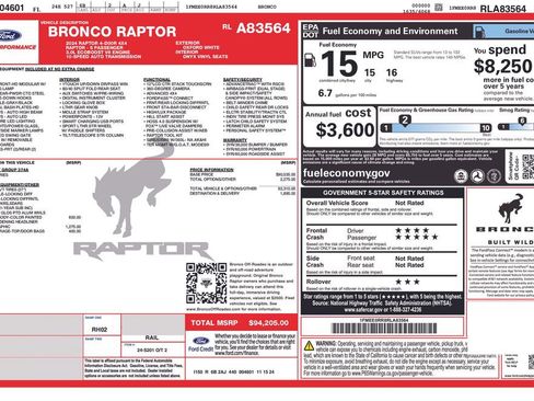 Used 2024 Ford Bronco Raptor image 5