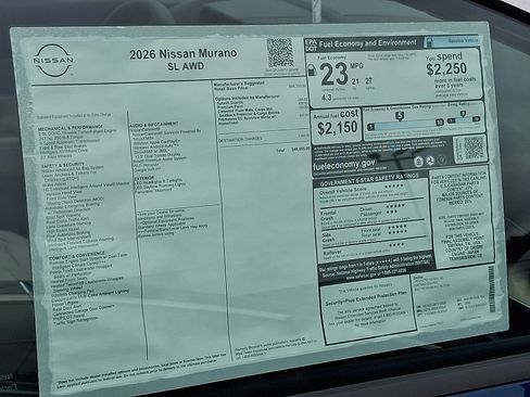 New 2026 Nissan Murano SL AWD/4WD image 8