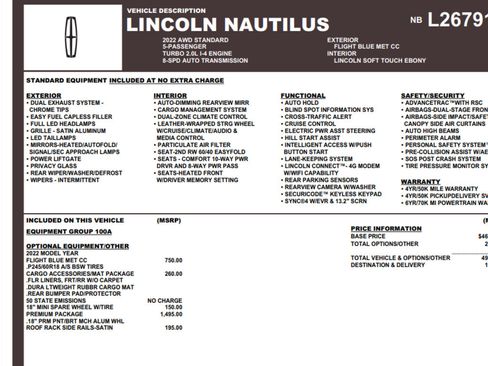 Certified 2022 Lincoln Nautilus AWD w/ Premium Package image 18