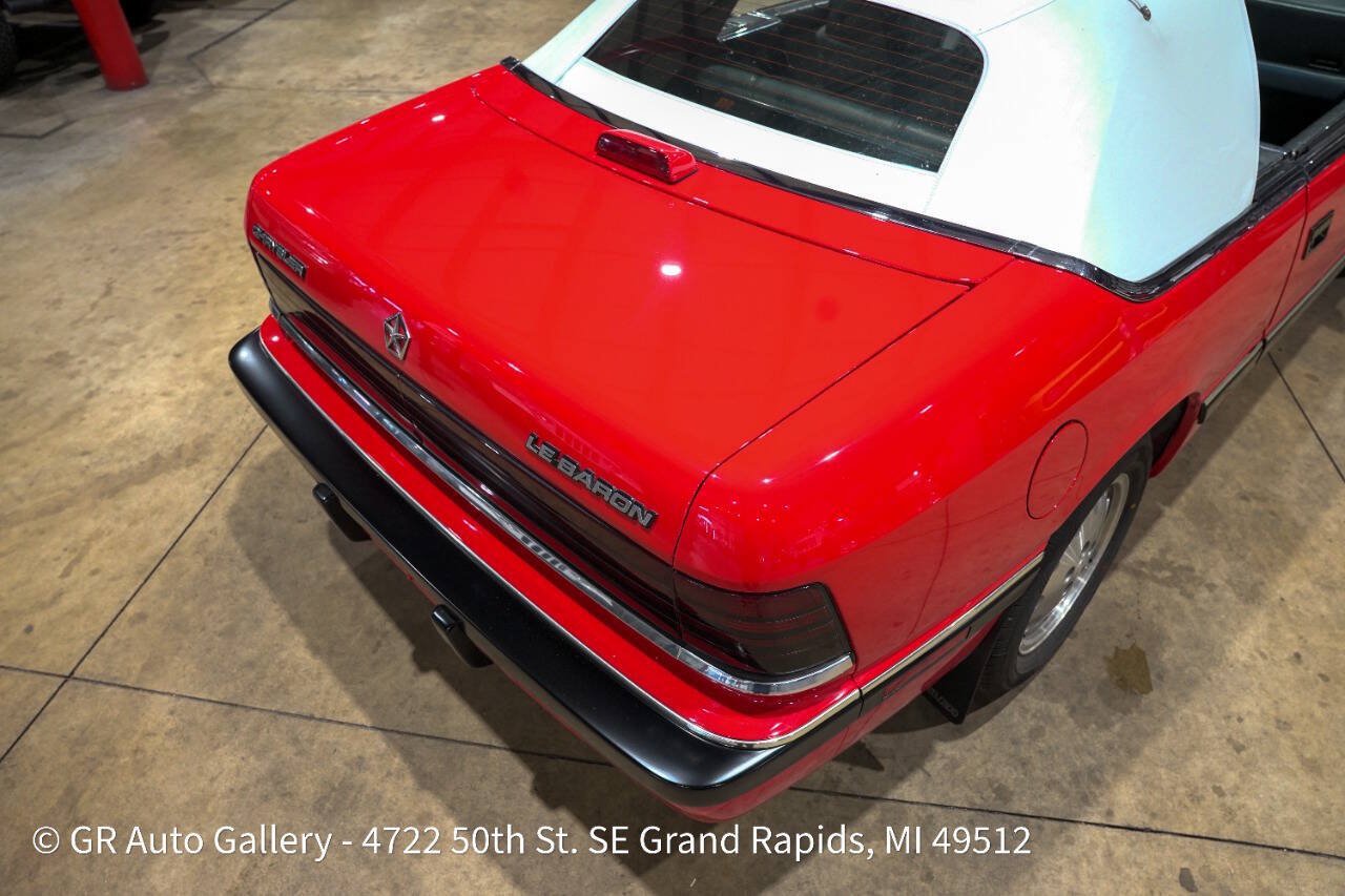 Used 1988 Chrysler LeBaron Convertible FWD image 34