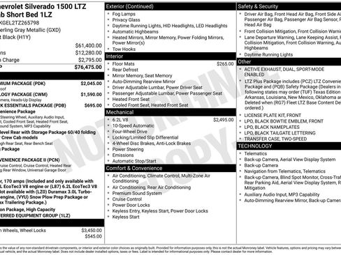 New 2026 Chevrolet Silverado 1500 LTZ w/ LTZ Premium Package image 26