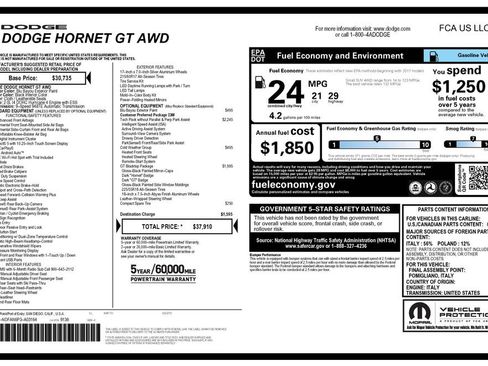 Used 2023 Dodge Hornet GT w/ Tech Pack w/o Parking AWD/4WD image 3