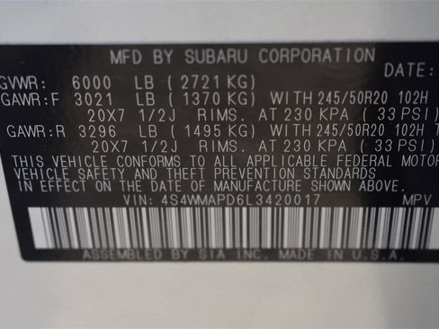 Used 2020 Subaru Ascent Limited w/ Technology Package image 47