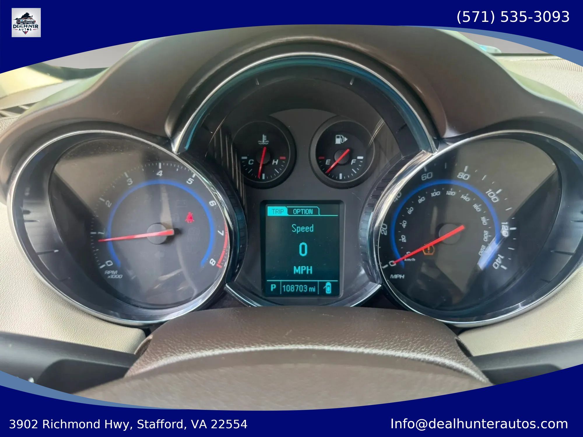 Used 2015 Chevrolet Cruze LTZ w/ Sun, Sound and Sport Package FWD image 25