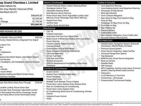Used 2022 Jeep Grand Cherokee L Limited AWD/4WD image 13