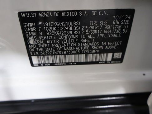 Used 2025 Honda HR-V EX-L image 48