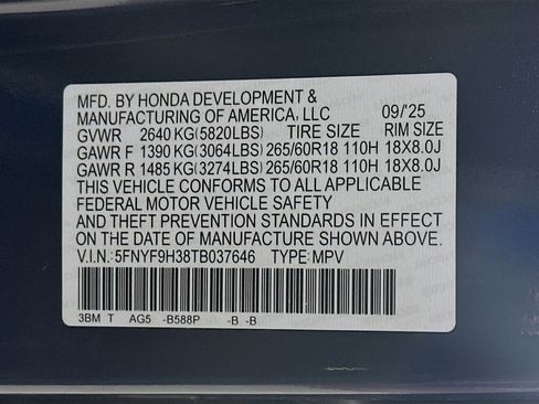 New 2026 Honda Passport RTL image 30