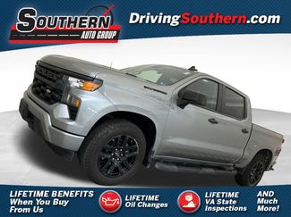 Used 2025 Chevrolet Silverado 1500 Custom w/ Turbomax Blackout Package AWD/4WD 360° Tour